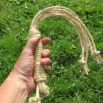 17" Standard Size Discipline Whip held