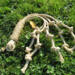 Five Sorrowful Mysteries Discipline: five falls with three knots each