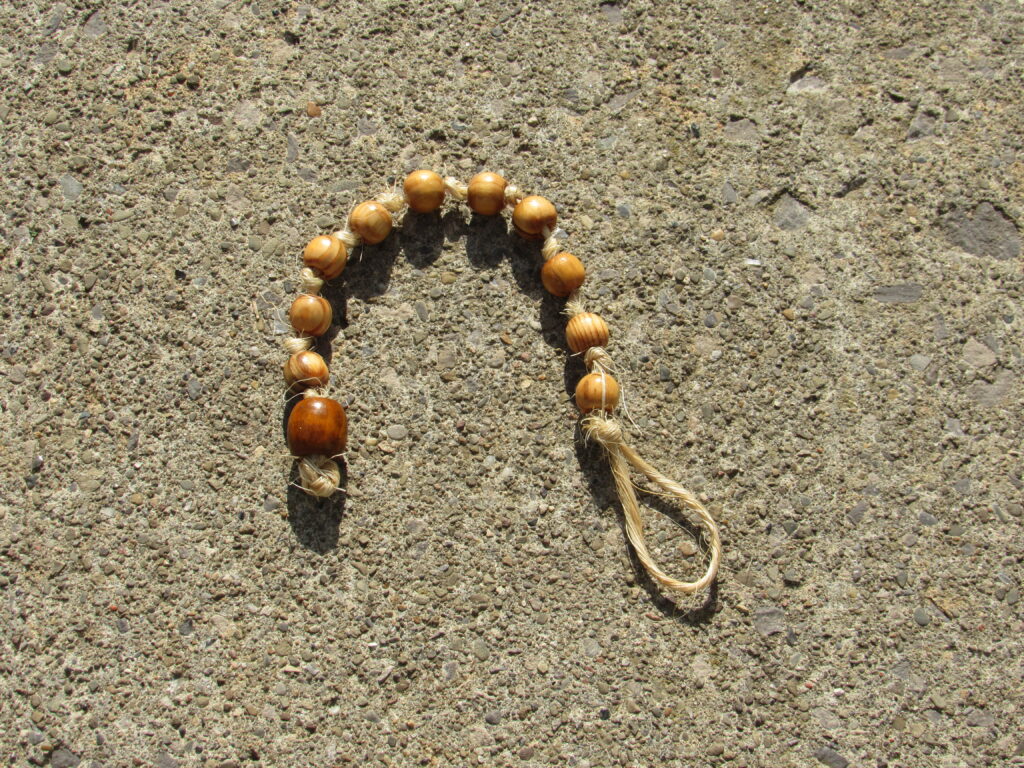 Prayer Bead Strand with 12mm Spruce Wood Beads
