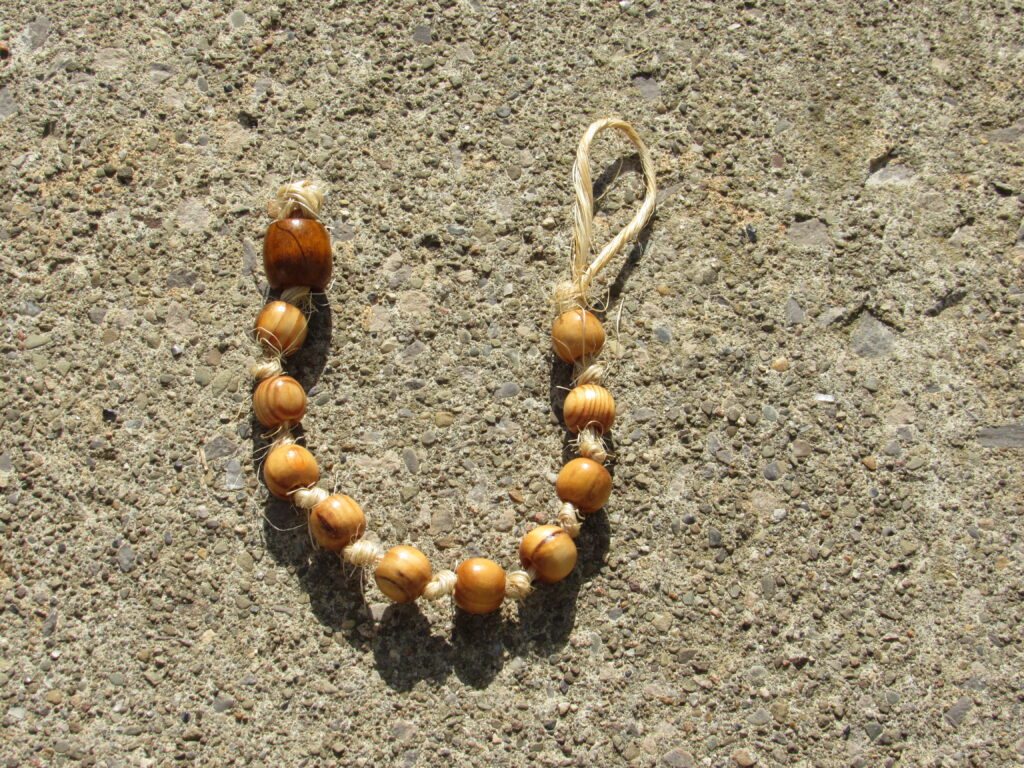 Spruce Wood Prayer Bead Strand with 12mm Beads