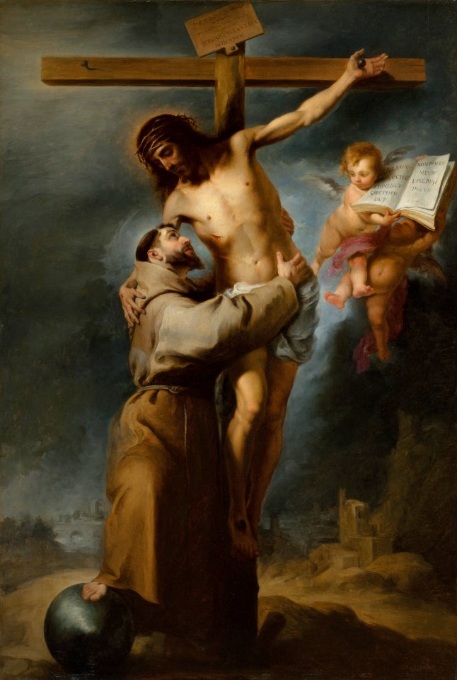 St. Francis embracing Christ by Bartolomé Esteban Murillo