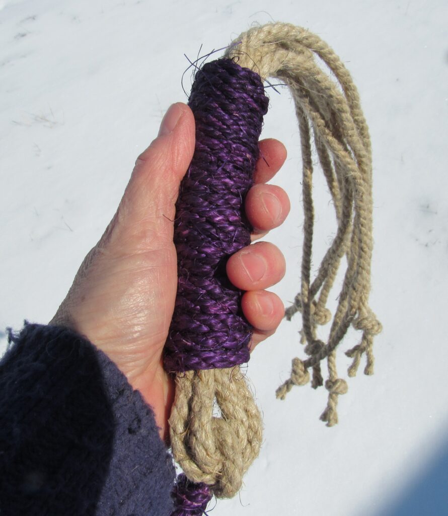 Limited Edition Lent Discipline with 100% Hemp Falls and Purple Sisal Grip