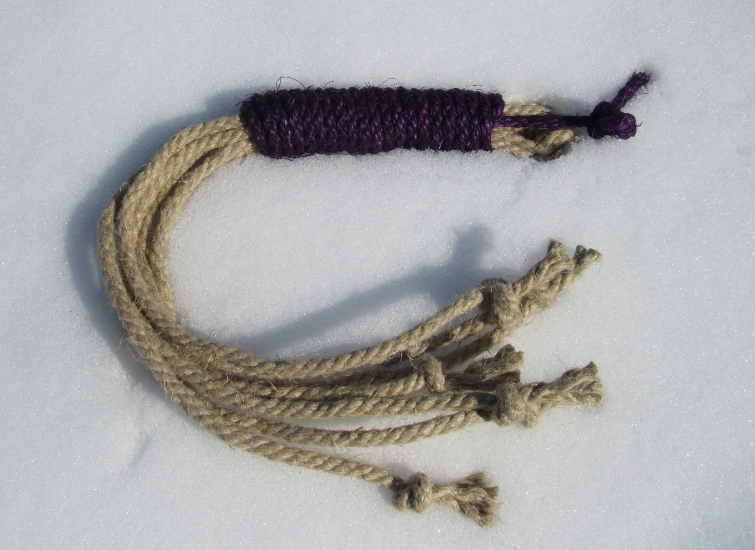 Penitential Purple Discipline with 100% Hemp Falls