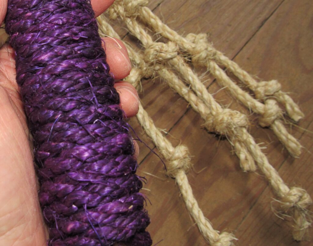 Lent Edition: Purple-Dyed Sisal Grip