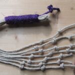Signs of the Times Hemp and Purple Sisal Discipline Whip