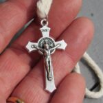 Crucifix on Cotton Cord