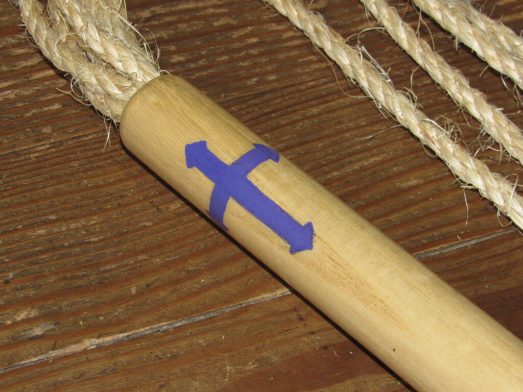 Hand-Painted Cross Symbol