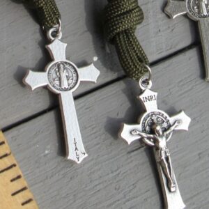 Crucifix with St. Benedict Medal front and back