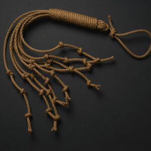 Penitential Edition: All-Rope Hemp Disciplina with Purple Sisal Grip