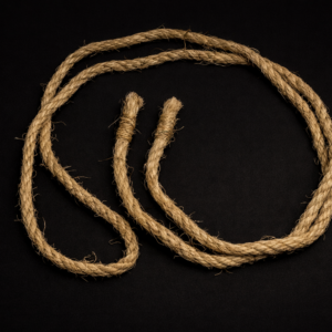 Penitential Edition: All-Rope Hemp Disciplina with Purple Sisal Grip