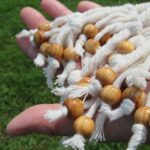 Beads size close up