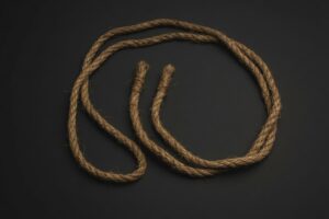 Penitential Edition: All-Rope Hemp Disciplina with Purple Sisal Grip